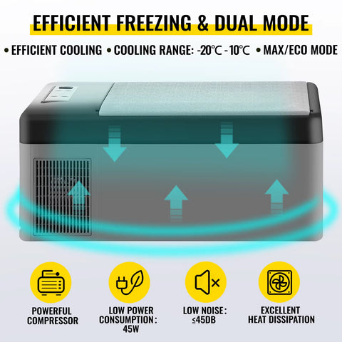 15L 95L Car Refrigerator Portable Fridge Freezer 12/24V DC 110-240 AC for Home Outdoors RV Boat Camping Traveling Use