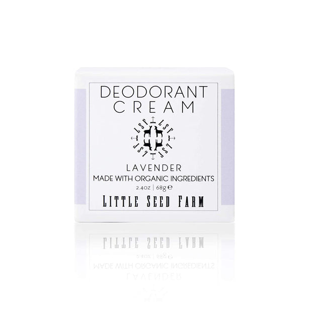 All Natural Deodorant Cream, Aluminum Free Deodorant for Women or Men, 2.4 Ounce - Lavender + Applicators Bundle