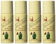 All Natural Roll-On Deodorant Aloe & Almonds - 3 Fl Oz, 4 Pack