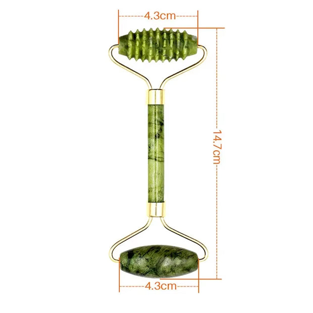 Guasha Natural Stone Massage Face Jade Roller Gua Sha Massage Tool Set for SPA Body Visage Rouleau De Massage Rouleau Visage