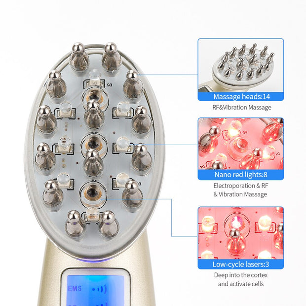 Electric Scalp Massager Comb – Promote Hair Growth & Relaxation!