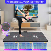 Dance Mat Game for TV / PC Motion Sensing Double User with Two Wireless Handle Controllers Non-Slip Massage Yoga Pads