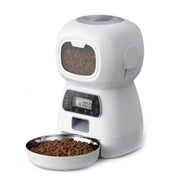 Smart Automatic Dog Cat Feeder 3.5 Liters Dry Food Dispenser plus 2L Water Feeder Suitable for Small and Medium Pet Smart Feeder