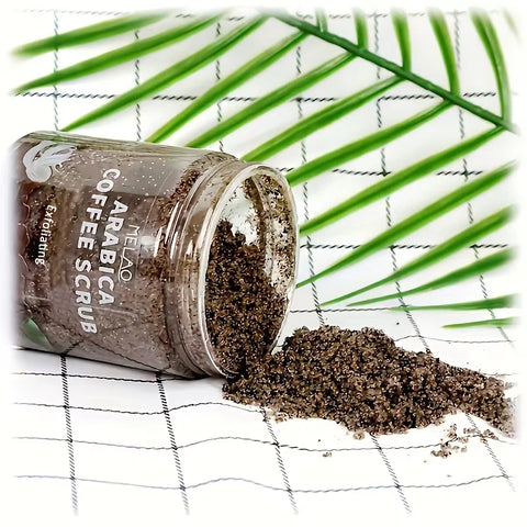 MELAO Arabica Coffee Scrub - All Natural Exfoliating Body Scrub for Skin Care Dead Sea Salt and Arabica Coffee Moisturizing