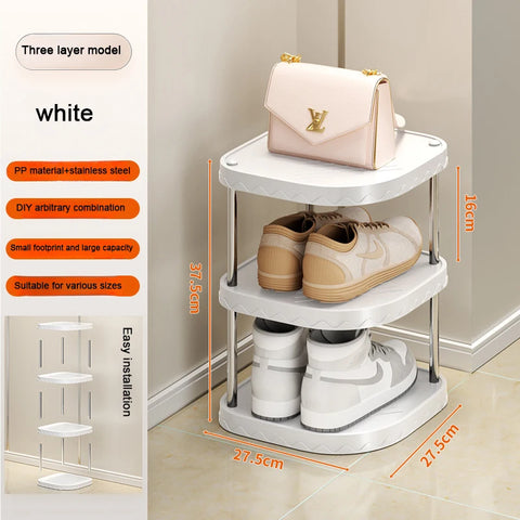 Simple Multi-Layer Shoe Organizer Simple Shoes Rack Plastic Storage Cabinet Bedroom Storage Cabinet Plastic Creative Shoe Rack