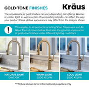 Britt Commercial Style Kitchen Faucet in Spot Free Antique Champagne Bronze, KPF-1690SFACB