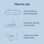 Teeth Whitening Kit, LED Accelerator Light, 35% Carbamide Peroxide Teeth Whitening Gel, 20+ Whitening Treatments, 5Ml Whitening Gel Syringes, Whiten Teeth Faster