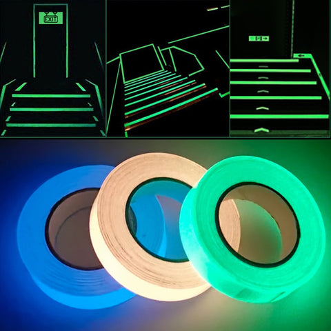 Glow-in-the-Dark Tape – 3M Self-Adhesive Safety & Decoration