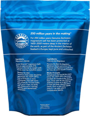 Magnesium Bath Flakes of Pure Genuine Zechstein Chloride - Resealable Magnesium Supplement Bag That Will Outperform Leading Epsom Salts 1.65 Lbs