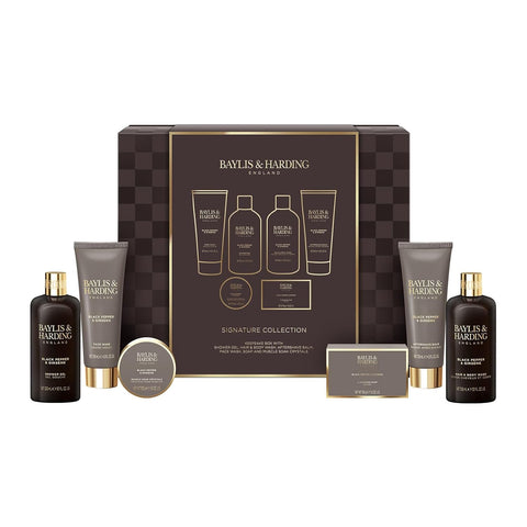 Gift Set for Men - Luxury Shower & Prep Pack - Black Pepper & Ginseng