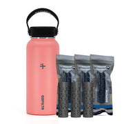 Alkaline Water Bottle 32 Oz - Insulated Water Bottle That Creates 9.5 Ph Alkaline Water