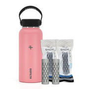 Alkaline Water Bottle 32 Oz - Insulated Water Bottle That Creates 9.5 Ph Alkaline Water