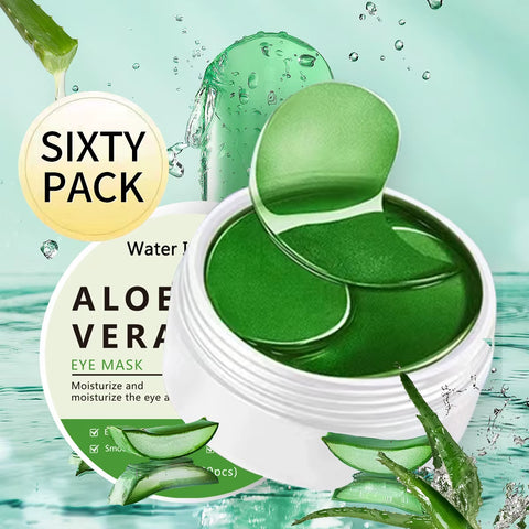 60Pcs Aloe Vera Collagen Eye Mask anti Dark Circles Removal Eyes Bags Moisturizing Firming Eye Patches Eyes Skin Care Products