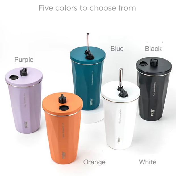 Stainless Steel Thermos – Keeps Drinks Hot or Cold!